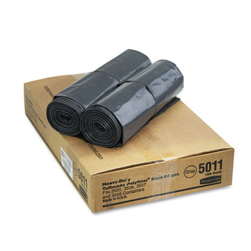 Rubbermaid® Commercial Linear Low Density Can Liners, 55 Gal, 1.3 Mil, 39.5" X 48", Gray, 100-carton freeshipping - TVN Wholesale